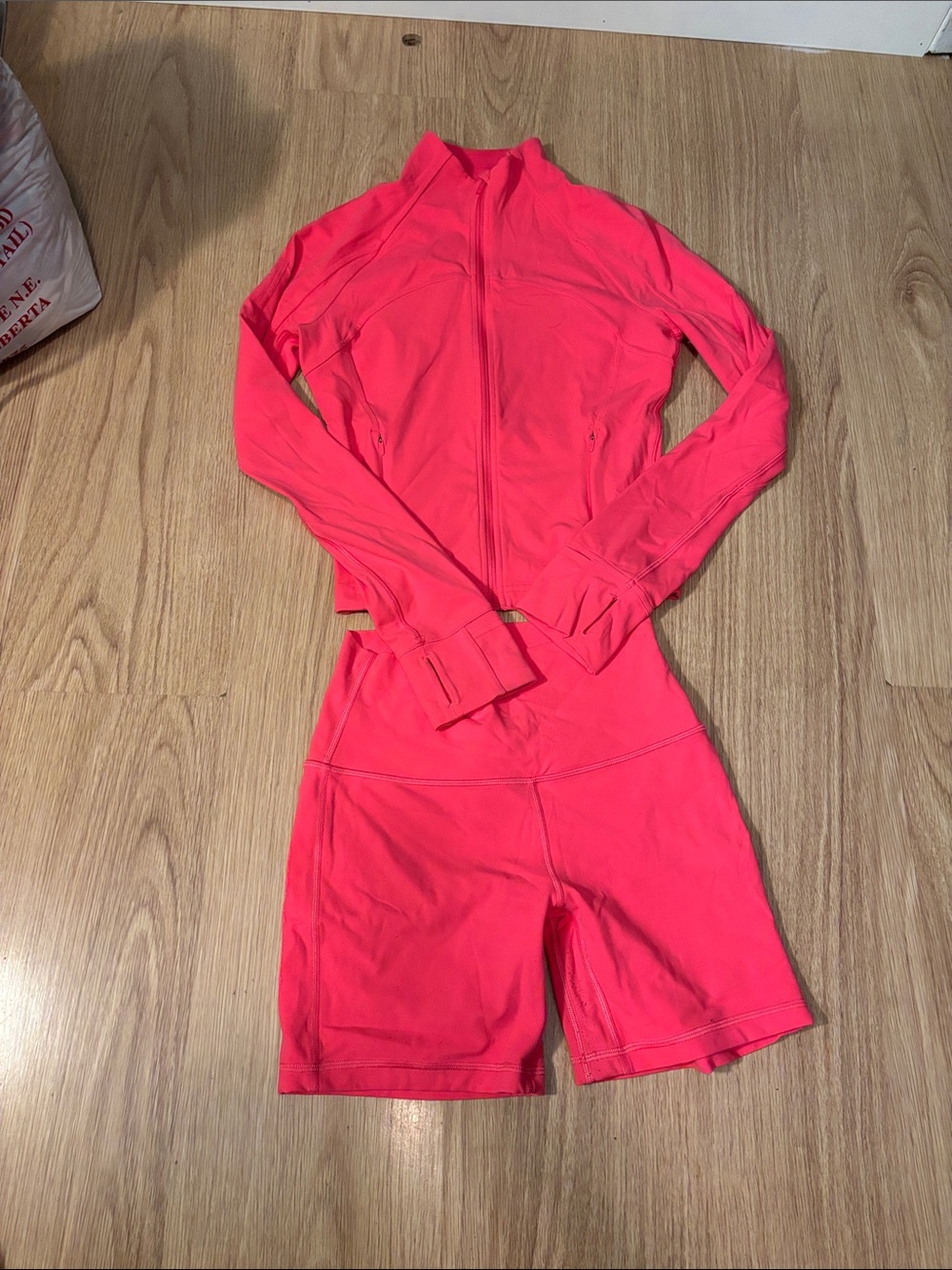 lululemon athletica define jacket and align short matching set
